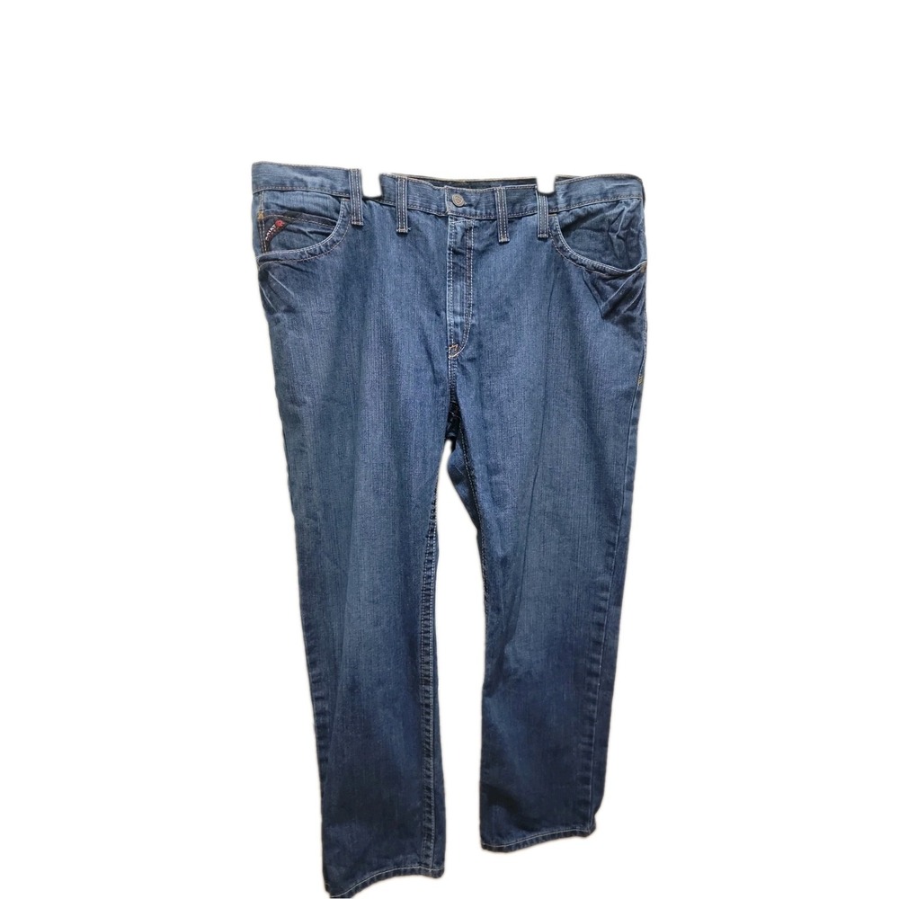 Ariat FR Flame Resistant M3 Cat 2 Loose Fit Work Jeans Mens 46x32 Denim Blue